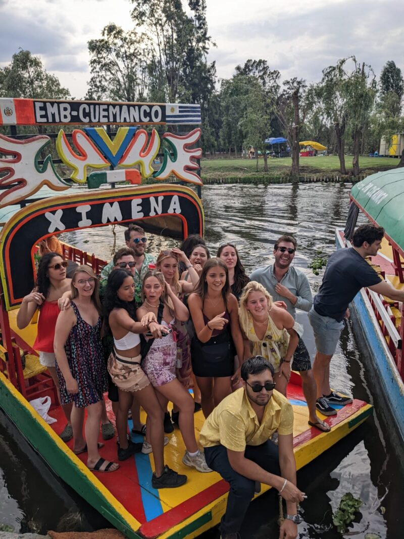 Trajinera in Xochimilco